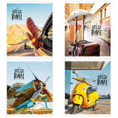 Тетрадь 48л., А5, клетка ArtSpace Путешествия. Let's go travel, эконом