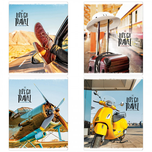 Тетрадь 48л., А5, клетка ArtSpace Путешествия. Let's go travel, эконом