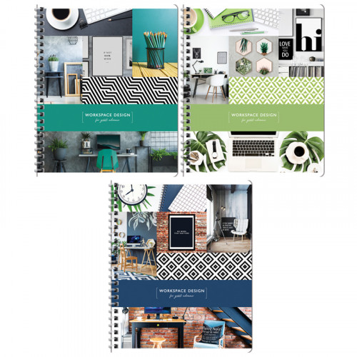 Тетрадь 96л., А5, клетка на гребне ArtSpace Офис. Workspace design