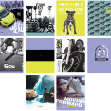 Тетрадь 96л., А5, клетка BG Mix-10 Мальчики, 10 дизайнов Тетрадь 96л., А5, клетка BG Mix-10 Мальчики, 10 дизайнов