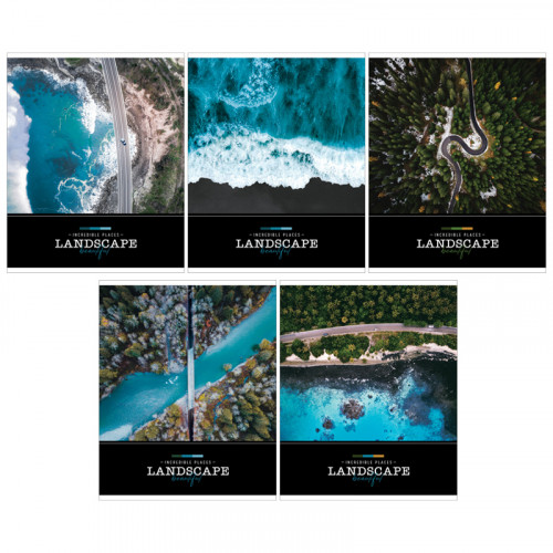 Тетрадь 60л., А5, клетка ArtSpace Путешествия. Incredible places