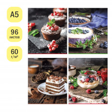 Тетрадь 96л., А5, клетка ArtSpace Стиль. Dessert, суперэконом Тетрадь 96л., А5, клетка ArtSpace Стиль. Dessert, суперэконом