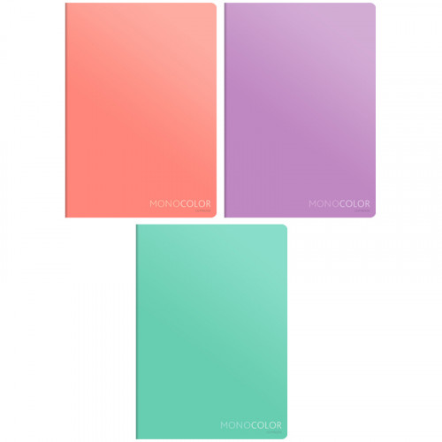 Тетрадь 80л., А4, клетка ArtSpace Моноколор. Pale color
