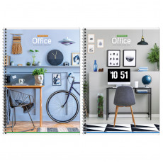 Тетрадь 96л., А4, клетка на гребне ArtSpace Офис. Home office Тетрадь 96л., А4, клетка на гребне ArtSpace Офис. Home office