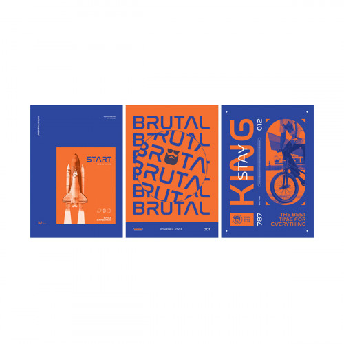 Тетрадь 80л., А4, клетка BG Best time, матовая ламинация, выб. лак