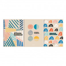 Тетрадь 80л., А4, клетка, на гребне BG Creative solutions
