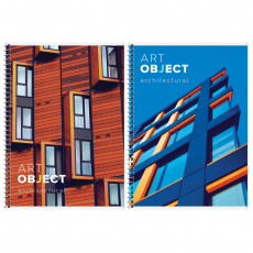 Тетрадь 80л., А4, клетка на гребне ArtSpace Архитектура. Art object, глянцевый УФ-лак