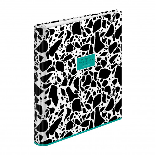 Тетрадь на кольцах А5, 120л., 7БЦ, ArtSpace Узоры. BW collection, глянцевая ламинация