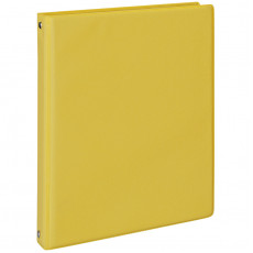 Тетрадь на кольцах А5, 80л., ArtSpace, обл. ПВХ, желтый