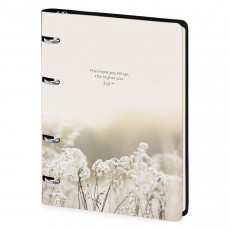 Тетрадь на кольцах А5, 80л. ЛАЙТ, кожзам, Greenwich Line Serene field, тон. блок Тетрадь на кольцах А5, 80л. ЛАЙТ, кожзам, Greenwich Line Serene field, тон. блок