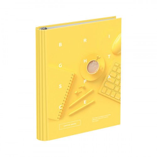 Тетрадь на кольцах А5, 160л., BG Office book, глянцевая ламинация