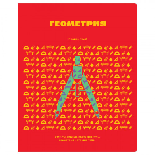 Тетрадь предметная 48л. BG Профтест - Геометрия, эконом