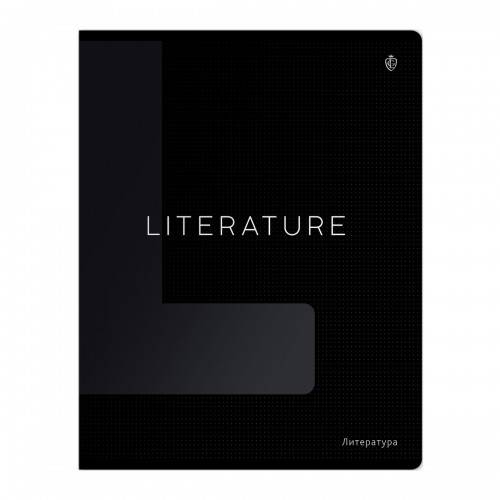 Тетрадь предметная 48л. Greenwich Line Сolor black - Литература, софт-тач ламинация, выборочный УФ-лак, 70г/м2
