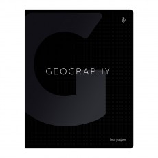 Тетрадь предметная 48л. Greenwich Line Сolor black - География, софт-тач ламинация, выборочный УФ-лак, 70г/м2