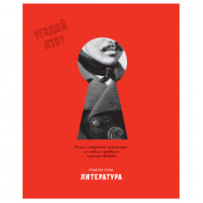 Тетрадь предметная 48л. BG Угадай кто - Литература, матовая ламинация, выб. лак
