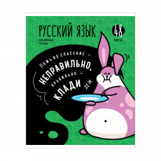 Тетрадь предметная 48л. ArtSpace Мысли вслух- Русский язык, эконом