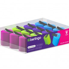 Точилка пластиковая Berlingo Color Zone 1 отверстие, контейнер, ассорти
