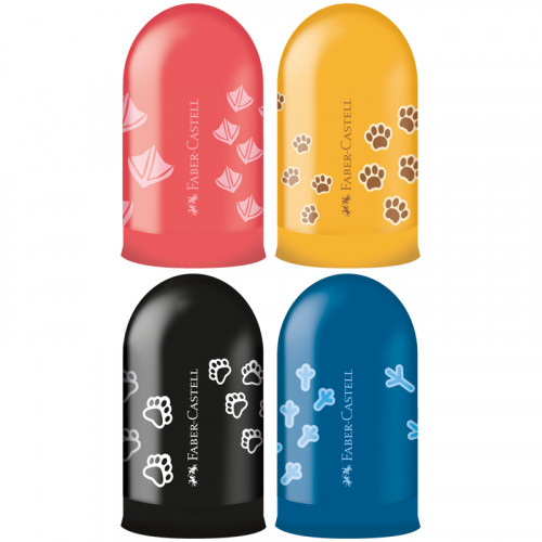 Точилка пластиковая Faber-Castell Jelly 1 отверстие, контейнер, ассорти