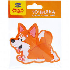 Точилка пластиковая Мульти-Пульти Корги 2 отверстия, пакет, европодвес