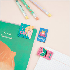 Закладки магнитные для книг, 3шт., MESHU Cat lover