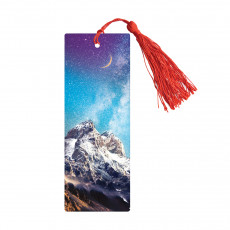 Закладка для книг 3D с линейкой, 150*55мм, ArtSpace Mountain, декоративный шнурок