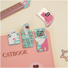 Закладки магнитные для книг, 4шт., MESHU Purple mood