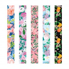 Закладка - магнит для книг, 25*195мм, ArtSpace Flowers, блестки