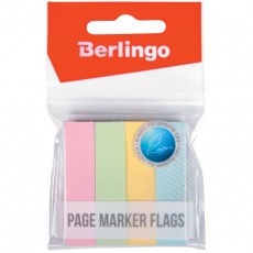 Флажки-закладки Berlingo 12*50мм, 100л*4 пастельных цвета, европодвес