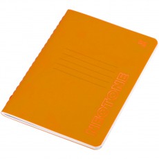Записная книжка А6 50л. на сшивке BG Neotone, оранжевый, фактурное тиснение, блок в точку 80г/м2