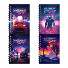Записная книжка А6 96л., на гребне ArtSpace Cyber game, твердая обложка, глянцевая ламинация Записная книжка А6 96л., на гребне ArtSpace Cyber game, твердая обложка, глянцевая ламинация