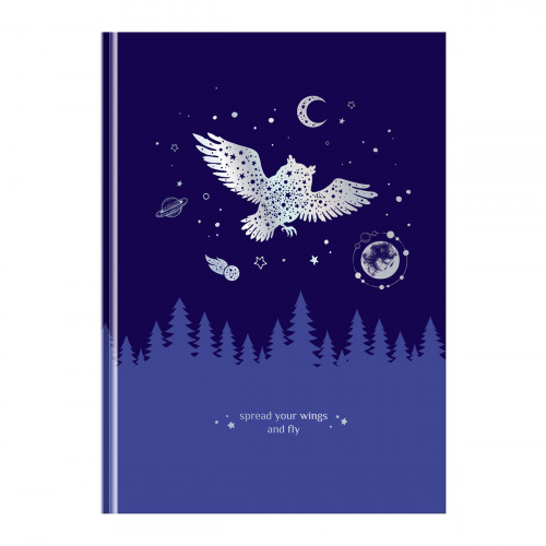Записная книжка А5 80л. BG Немного волшебства, soft-touch ламинация, тиснение голографической фольгой, блок в точку