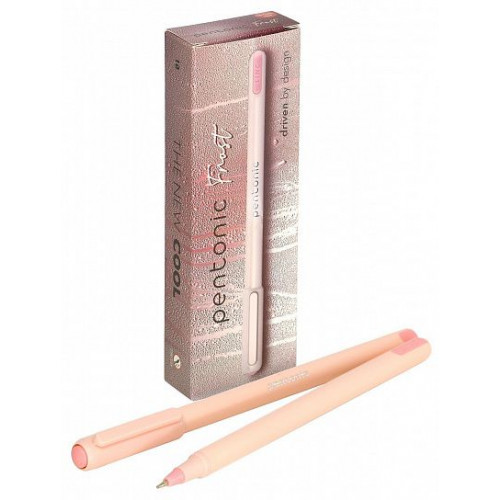 Ручка шарик. Linc PENTONIC FROST красн. 0,7 мм роз. кругл. корп. игольчатый наконечник