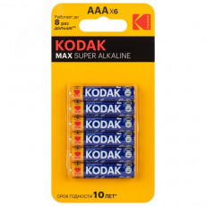 Элемент питания KODAK MAX SUPER LR03 4+2BL (72/288)