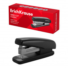 Степлер №24/6 ErichKrause Speed Clip Classic до 25 листов, черный (в коробке по 1 шт.)