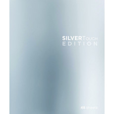 Тетрадь 48 л. А5 кл. скреп. офс. СильверТач мел. карт., soft touch, выб. высокий лак