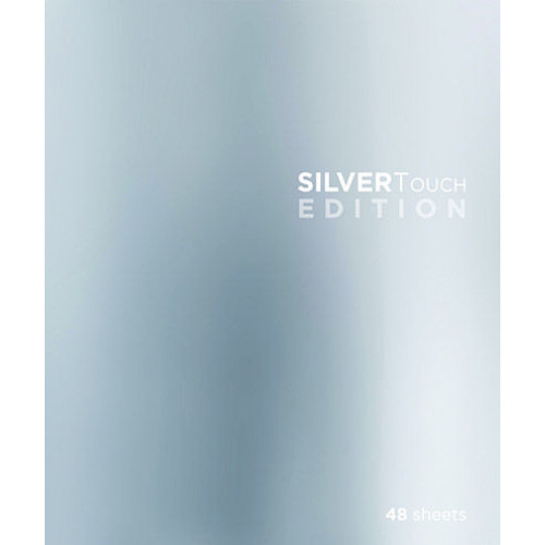 Тетрадь 48 л. А5 кл. скреп. офс. СильверТач мел. карт., soft touch, выб. высокий лак