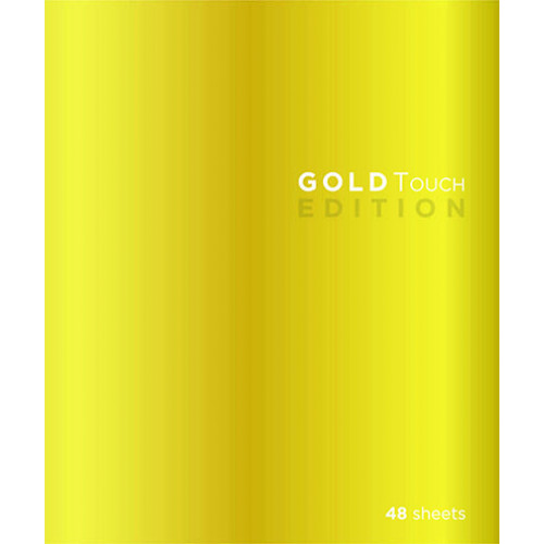 Тетрадь 48 л. А5 кл. скреп. офс. ГолдТач мел. карт., soft touch, выб. высокий лак